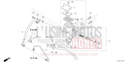 REAR BRAKE MASTER CYLINDER NSS350AP de 2023